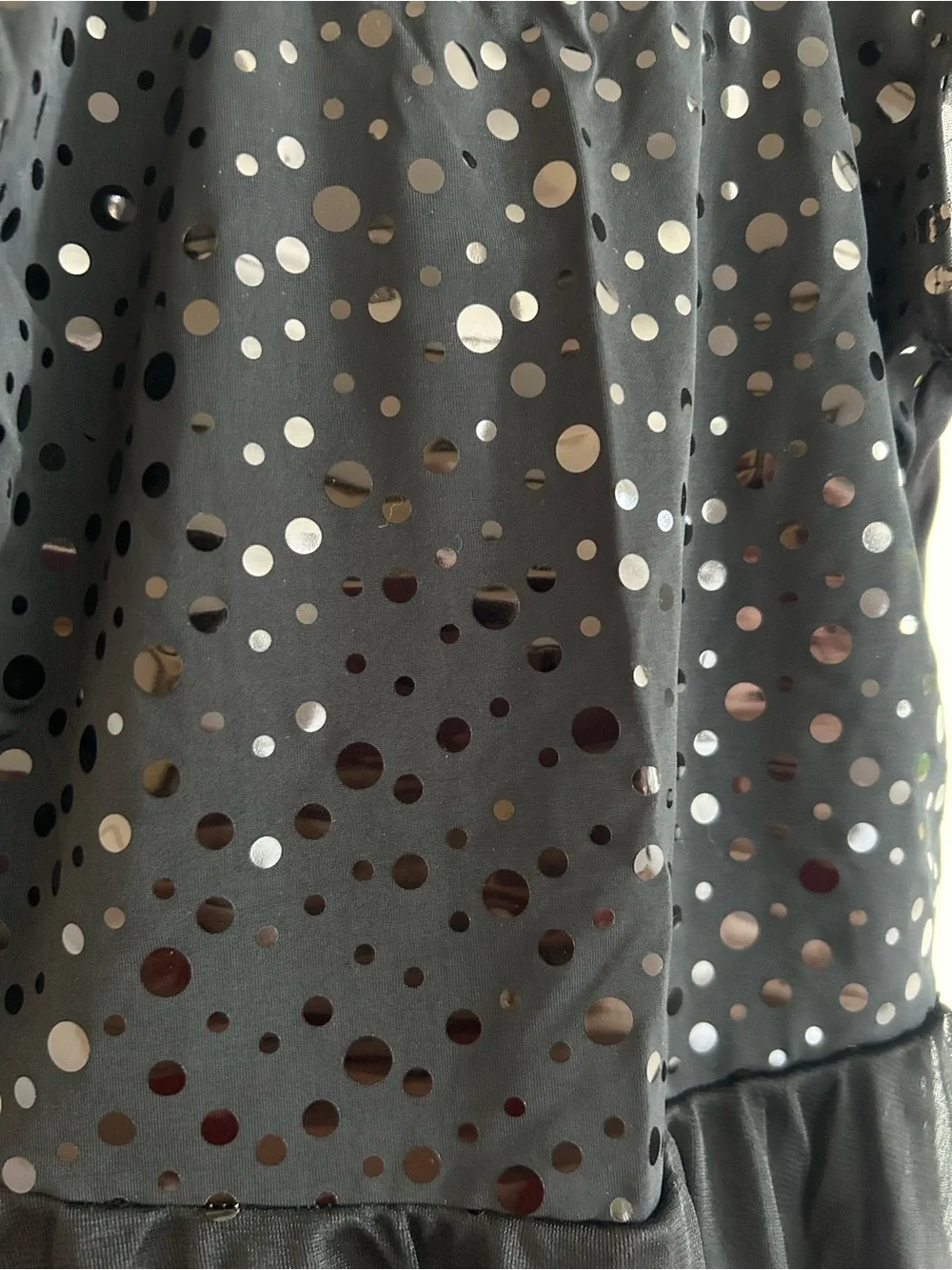 Danskin Now Black Sequin Tulle Kids Costume Dance Dress - Size M (7/8)